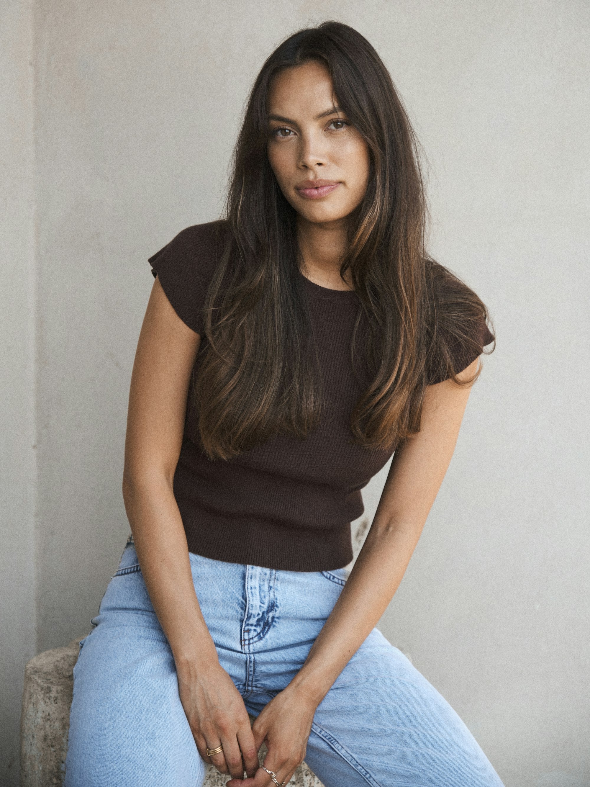 Tirra Knit t-shirt - brun